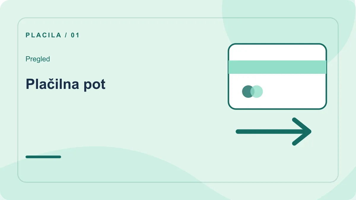 Čas izplačila: pregled – Plačilna pot