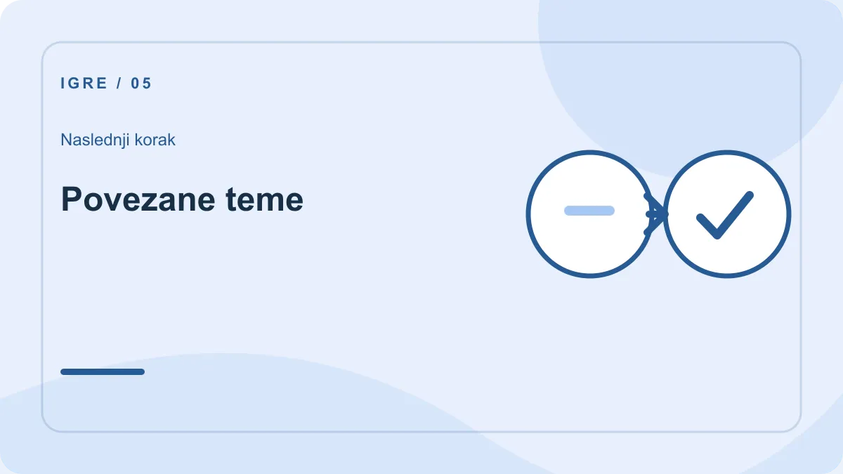Demo igre: naslednji korak – Povezane teme