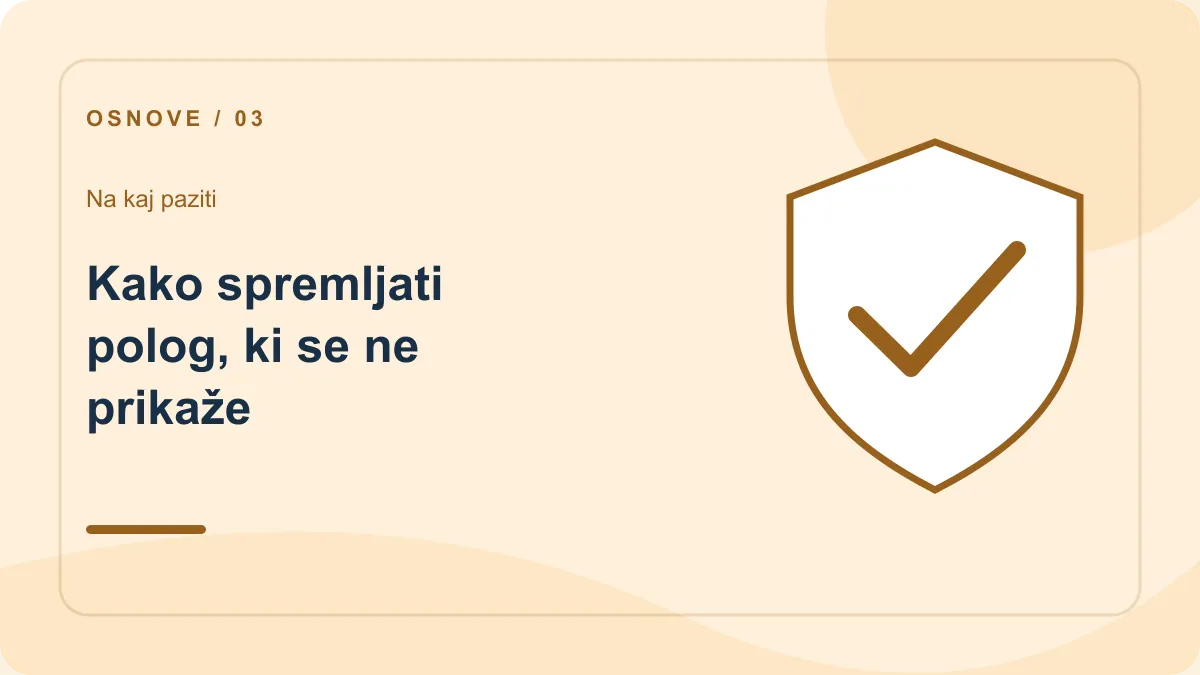 Snatch Casino Slovenija: preverjanje – Kako spremljati polog, ki se ne prikaže