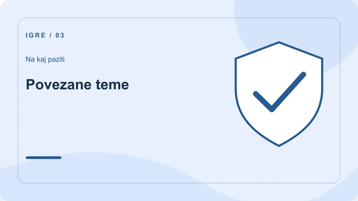 Novi igralni avtomati: preverjanje – Povezane teme