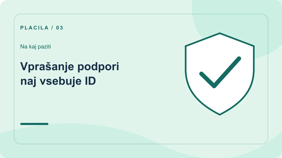 Dvig v obdelavi v Snatch Casino: preverjanje – Vprašanje podpori naj vsebuje ID