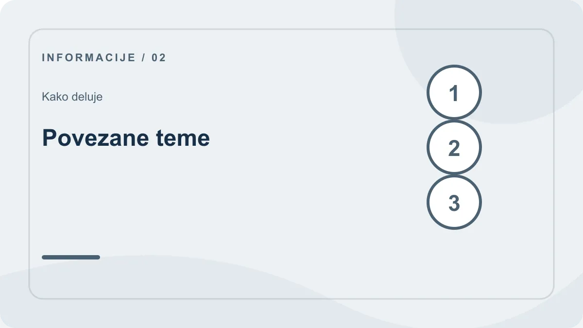 Pogoji uporabe: koraki – Povezane teme