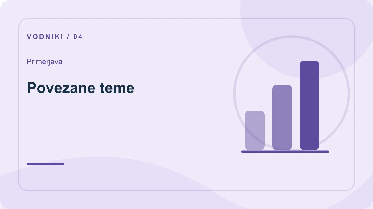 Preverjanje računa: primerjava – Povezane teme