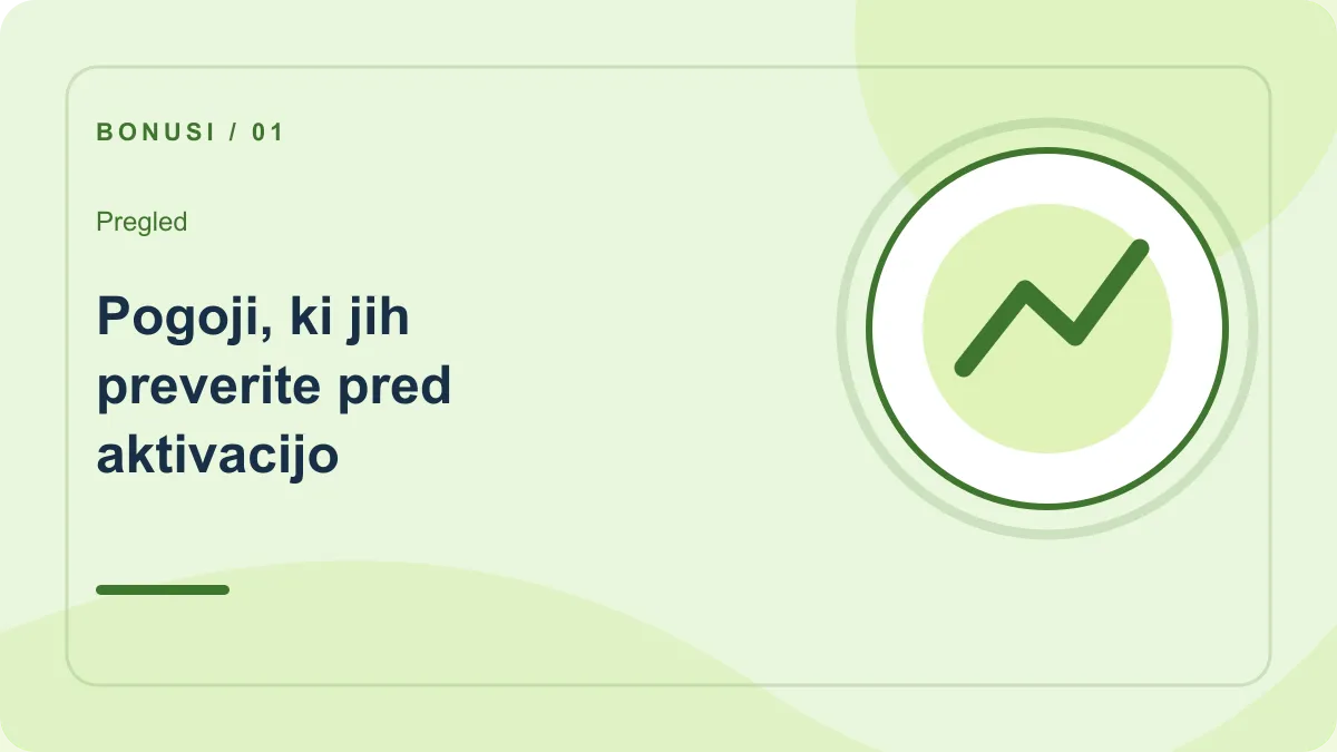 Bonus za ponovni polog: pregled – Pogoji, ki jih preverite pred aktivacijo