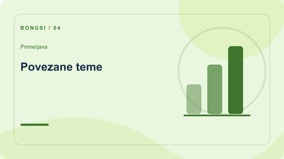 Bonus za ponovni polog: primerjava – Povezane teme